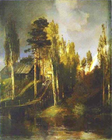 Alexei Savrasov Monastery Gates oil painting image